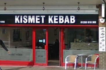 Kismet Kebab in the Broadwalk has a rating of 4.5/5 from 343 Google reviews