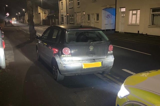 This driver was arrested after being stopped and giving false details. Police quickly realised that he'd taken without owner's consent (TWOCing), had no licence, no insurance and was even wanted for recall to prison.