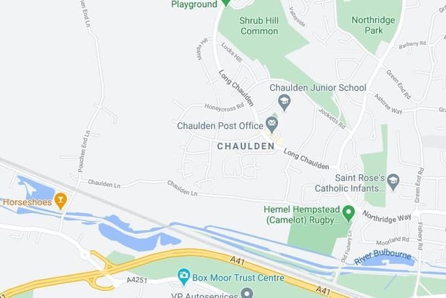 In Chaulden, 79.6 per cent of people aged 12 and over had received the first and second dose of the vaccine.