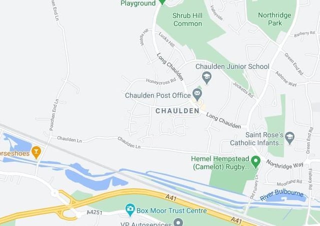 In Chaulden, 79.6 per cent of people aged 12 and over had received the first and second dose of the vaccine.