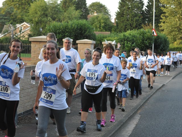 The Starlight Hike from Sue Ryder at Thorpe Hall. EMN-150808-225108009