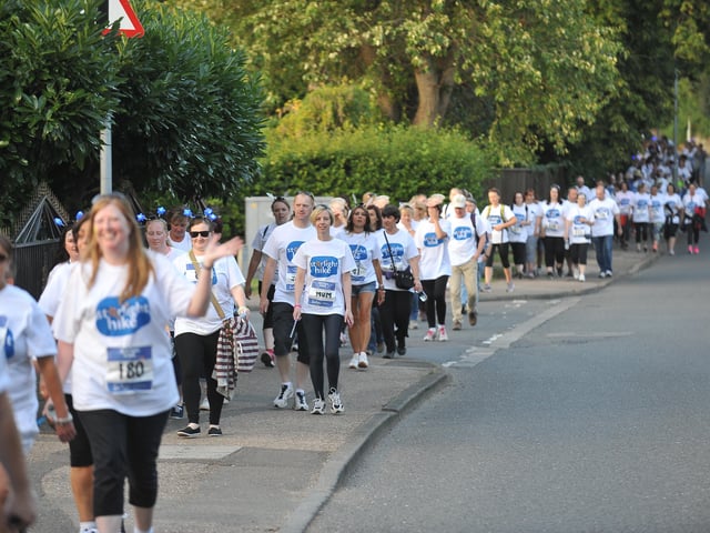The Starlight Hike from Sue Ryder at Thorpe Hall. EMN-150808-225134009