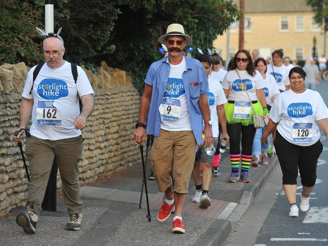 The Starlight Hike from Sue Ryder at Thorpe Hall. EMN-150808-225347009