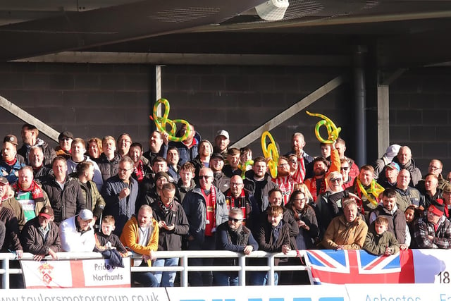 There was a good contingent of over 300 Poppies fans on hand at Boston