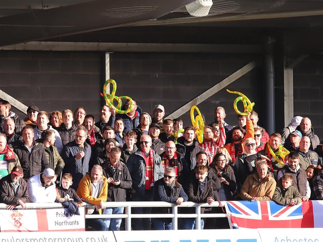 There was a good contingent of over 300 Poppies fans on hand at Boston