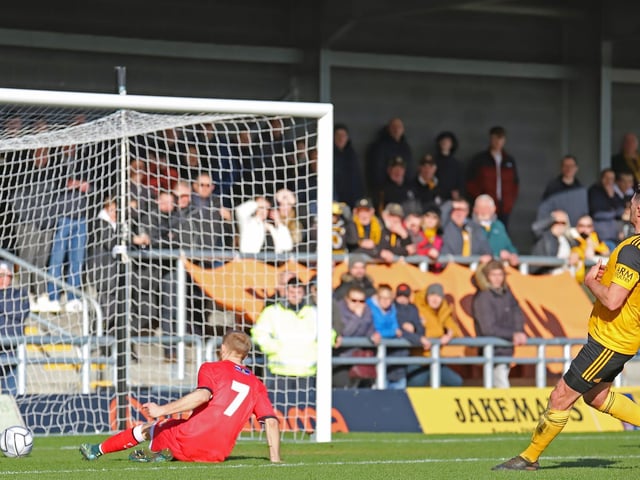 Callum Stead drew the Poppies level at 1-1 with his third goal in as many games