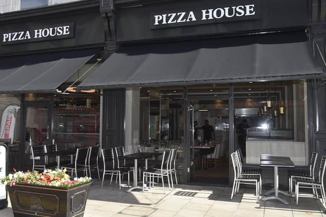 Brad Barnes has lunch at The Pizza House in Cowgate, Peterborough city centre