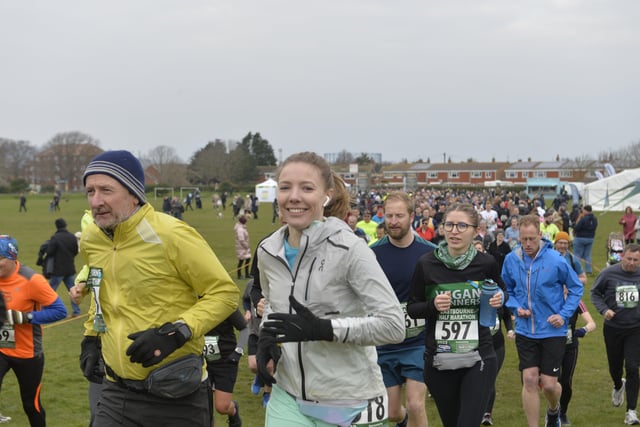Eastbourne Half Marathon 2022 (Pic by Jon Rigby) SUS-220603-181611001