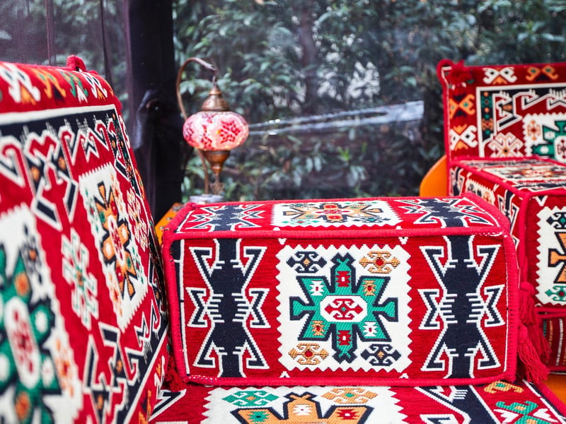The cushions have been imported from Turkey. Photo: Kirsty Edmonds.