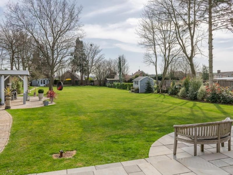The garden has been beautifully maintained