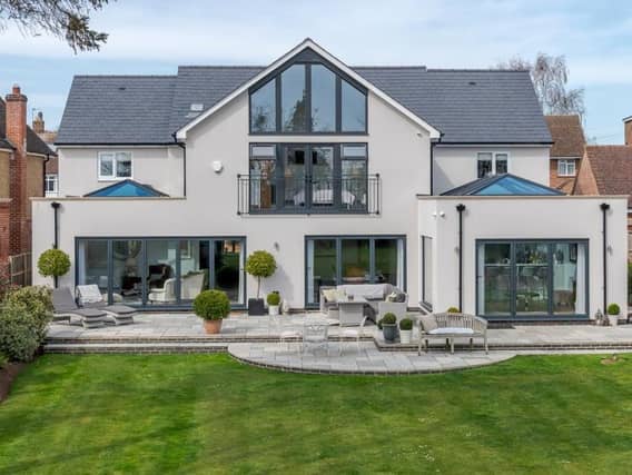 The back of the house shows off the amazing transformation