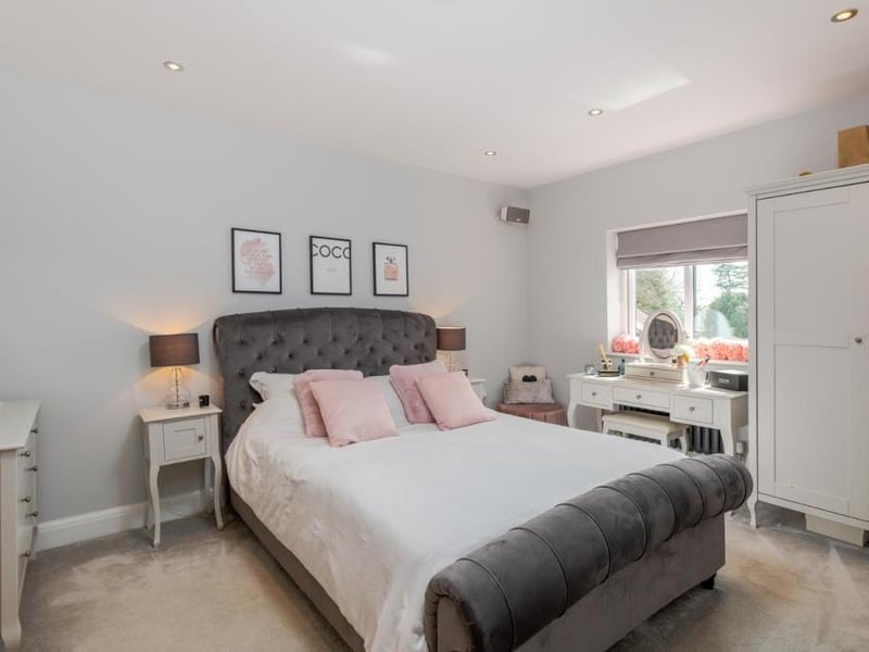 One of the house's four bedrooms