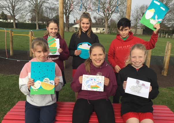 Year-six pupils at Georgian Gardens Primary School made beautiful Easter cards for residents at Green Willow care home