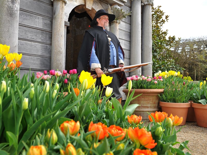 In character in the castle grounds. Photograph: Steve Robards/ SR2104093 (2)