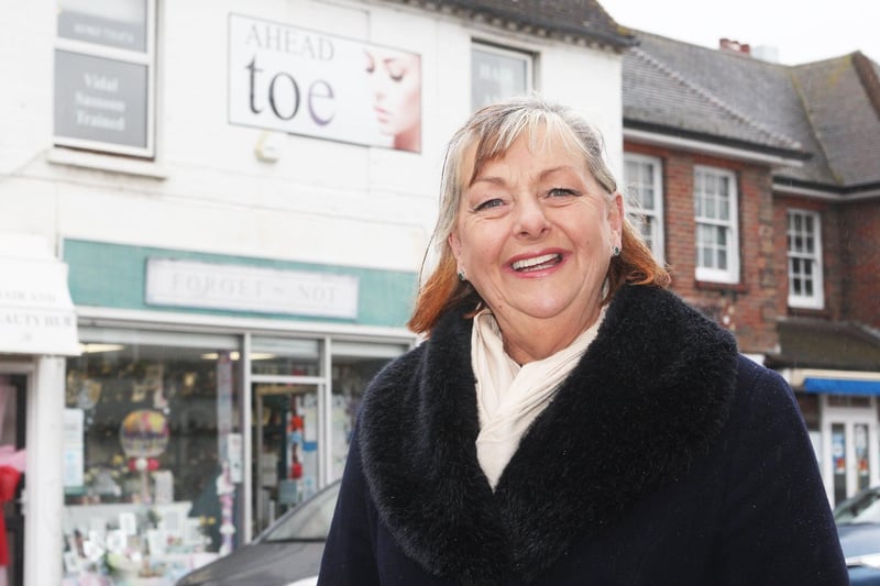 Celia Thomson-Hitchcock, chairman of The Littlehampton Traders Partnership and owner of Ahead to Toe. Photo by Derek Martin Photography
