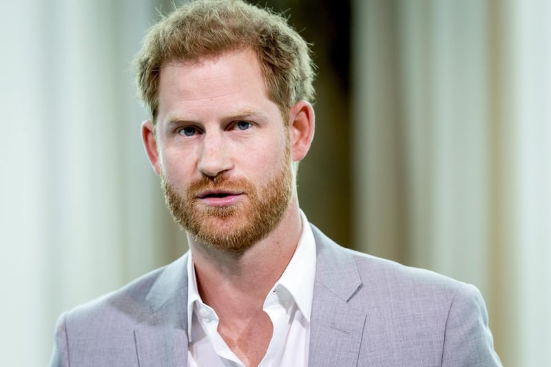 Prince Harry, the grandson of the Queen and Prince Philip and the second child of Prince Charles and the late Princess Diana. He has flown over from America for the funeral but his wife Meghan, the Duchess of Sussex, has stayed home due to being pregnant. Photo: Koen Van Weel /AFP via Getty Images