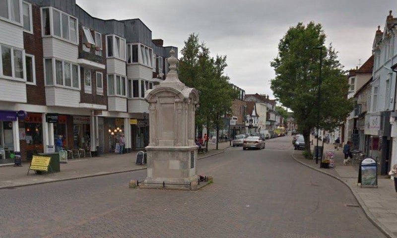 The second most common place people left the area for was East Hampshire, with 475 departures in the year to June 2019. Pictured is Petersfield (Photo: Google Street View)