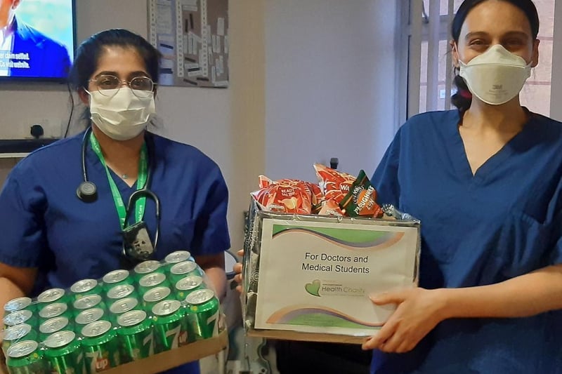 During the first lockdown, ‘kindness boxes’ were provided for teams at NGH with pop up stations serving on-the-go snacks and drinks for staff at a number of sites across the county