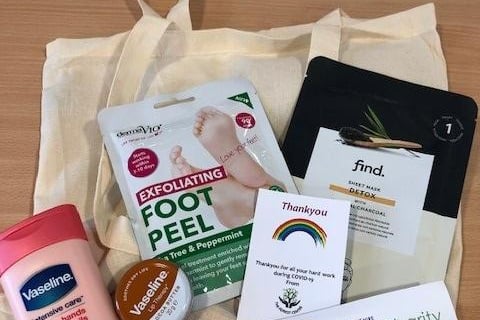 Staff wellbeing is also at the forefront of many initiatives with the charity able to fund much needed hand creams, lip balms and hydrating face masks for those spending 12-hour shifts in PPE