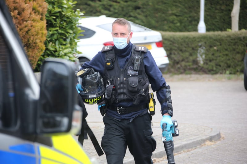 Officers conducted a raid this morning, where two people were arrested SUS-210428-113443001