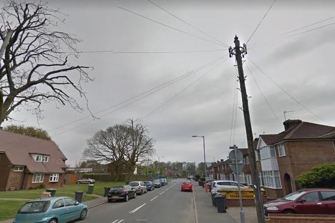 The sixth biggest price hike was in Stopsley North where the average price rose to £269,592, up by 6.6% on the year to September 2019. Overall, 92 houses changed hands here between October 2019 and September 2020, a drop of 22% in property sales. Photo: Google