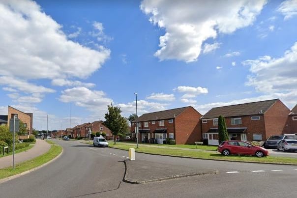 The second biggest price hike was in Lewsey North where the average price rose to £247,813, up by 8.8% on the year to September 2019. Overall, 56 houses changed hands here between October 2019 and September 2020, a drop of 33% in property sales. Photo: Google