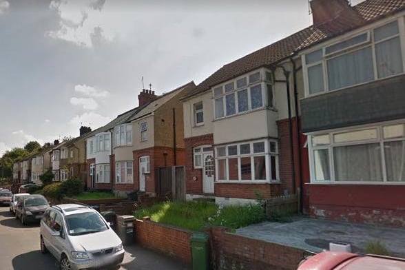 The third biggest price hike was in Dallow Road where the average price rose to £199,198, up by 7.5% on the year to September 2019. Overall, 43 houses changed hands here between October 2019 and September 2020, a drop of 55% in property sales. Photo: Google