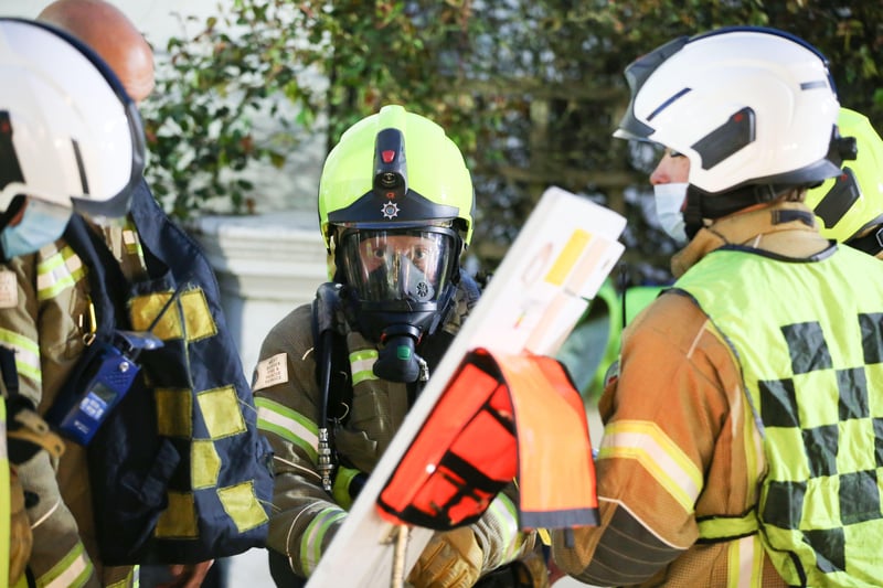 Firefighters carried out a huge exercise SUS-210505-172252001