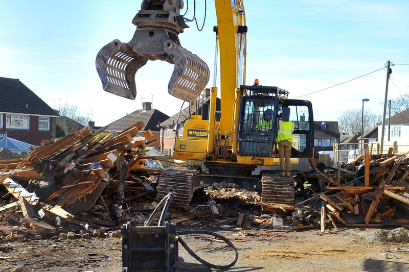 The demolition of The Weald Inn in February this year. Picture: Steve Robards
