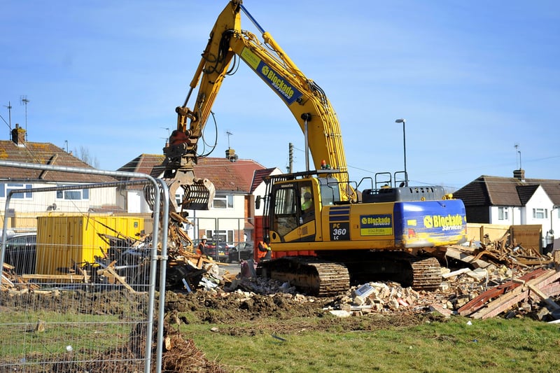 The demolition of The Weald Inn in February this year. Picture: Steve Robards