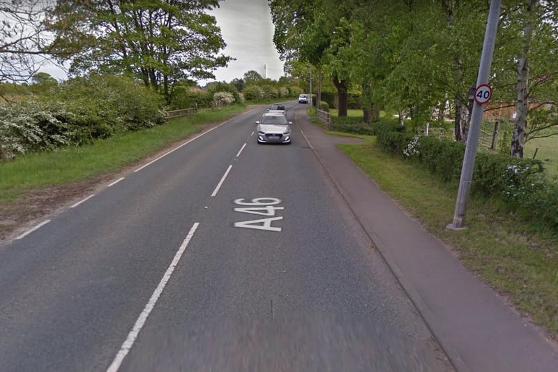 The A46 between Welton and Caistor. Photo: Google Street View