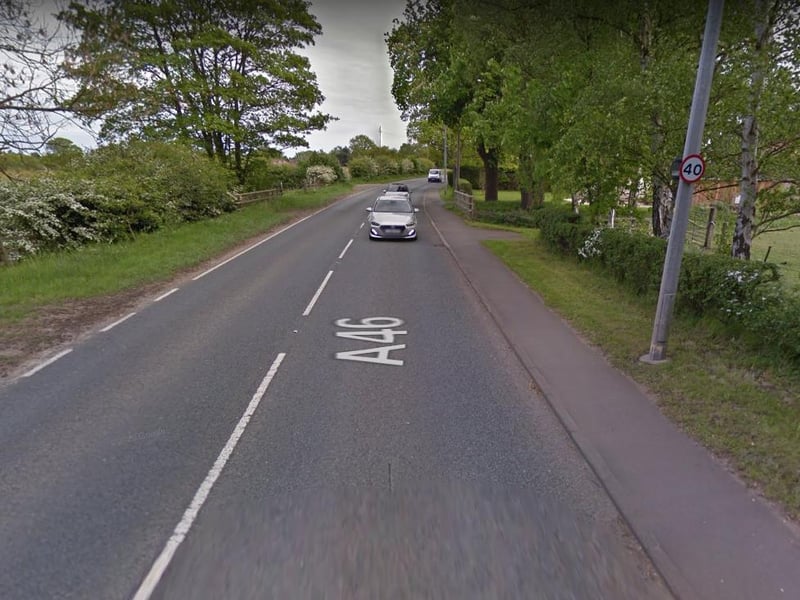 The A46 between Welton and Caistor. Photo: Google Street View