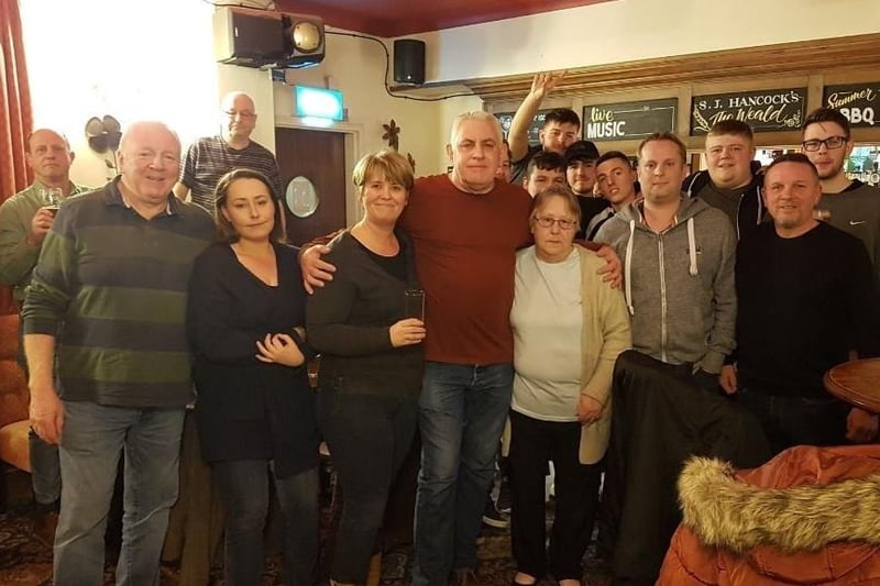 Campaigners at The Weald in Burgess Hill last February who set up a petition to save the pub