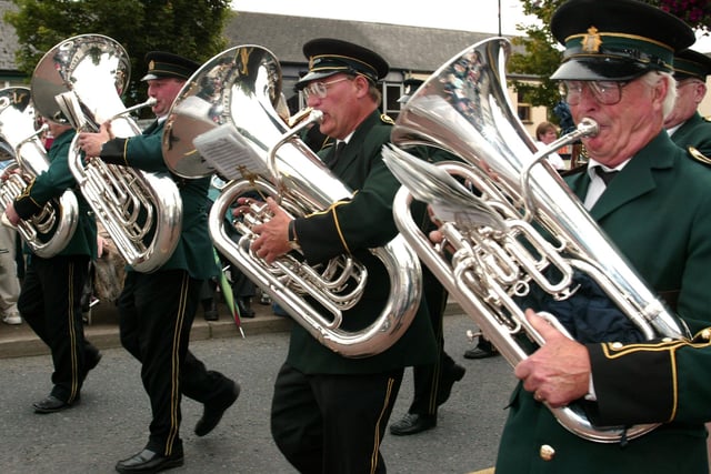 Hamiltonsbawn Silver Band marching at the RBP parade in Cookstown in 2007