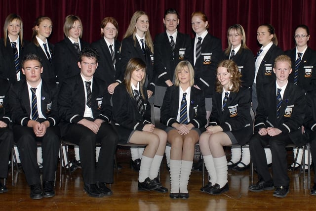 Subject, endeavour and full attendance award winners at the Markethill High School annual prizegiving in 2007