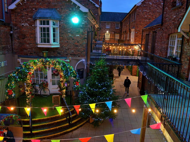 Christmas lights in the craft Village. Photos: George Sweeney. DER2150GS – 029