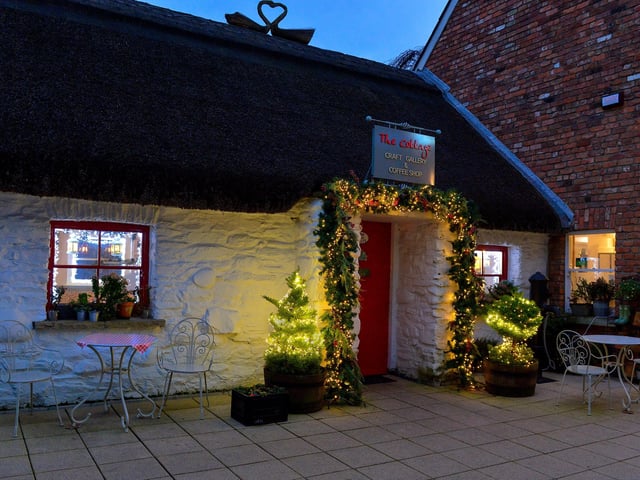 Christmas lights in the craft Village. Photos: George Sweeney. DER2150GS – 031