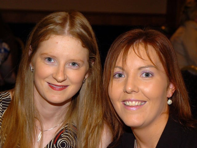 Smiling faces at the Moneymore Young Farmers dinner dance held in the Royal Hotel.