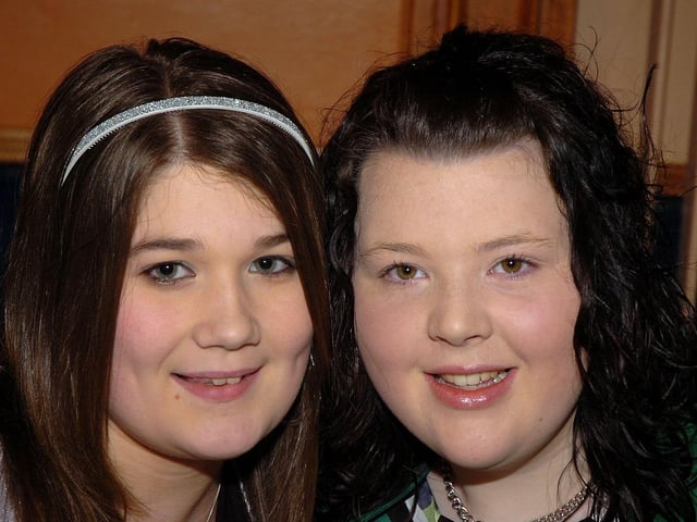 Friends together at Moneymore Young Farmers dinner dance in 2007.