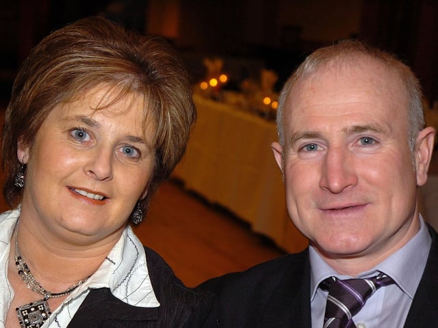 Enjoying the Moneymore Young Farmers dinner dance held in the Royal Hotel in 2007.