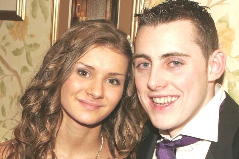 Layla McCook and Chris Donnell pictured at Dalriada school formal..pic kevin mcauley