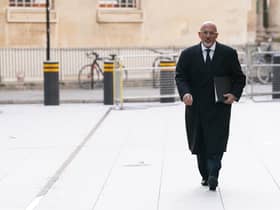 Education Secretary Nadhim Zahawi arrives at BBC Broadcasting House on Sunday, January 9. Picture: Ian West/PA Wire.