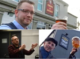 (Top) Gareth Carr, landlord at the Crown and Anchor pub in Jarrow; (bottom left) Stephen Sullivan, owner of Ziggy's Bar in South Shields; (bottom right) Jess McConnell, Albion Gin and Ale House boss