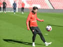 Patrick Roberts during Sunderland's open training session. Photo: Stu Norton
