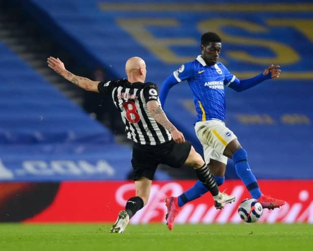 Yves Bissouma in action for Brighton against Newcastle United (Photo by Mike Hewitt/Getty Images)