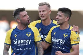 Newcastle United are linked with Hellas Verona pair Giovanni Simeone and Antonin Barak. (Photo by Emilio Andreoli/Getty Images)