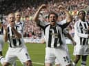 Michael Chopra celebrates scoring against Sunderland in 2006.