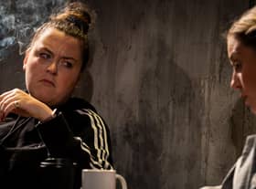 Kylie Ann Ford as Carla (left) and Christina Berriman Dawson as Heather (right).