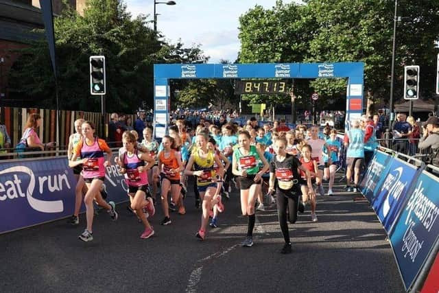 The junior Great North Run in 2021.