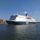 The DFDS ferry passing South Shields' Riverside area
